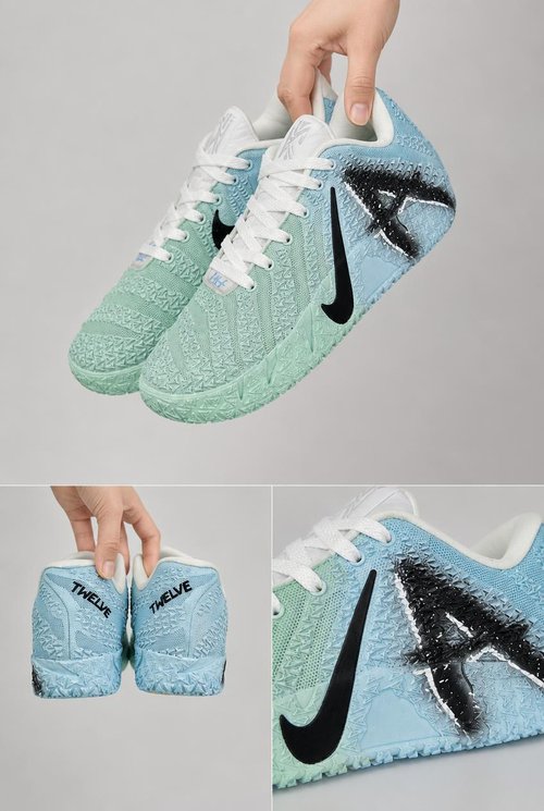 Nike Ja 3 Custom Basketball Shoes Shadow Strike Edition – Ice Blue Anime Inspired Graphic Performance Sneakers