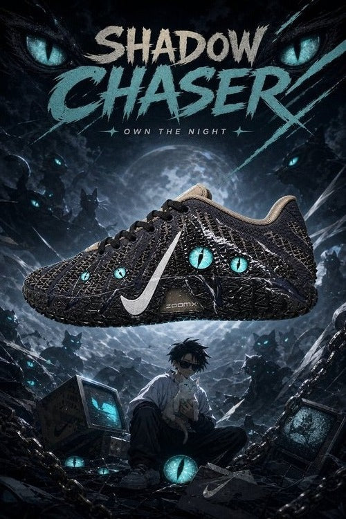 Nike Ja 3 Custom Basketball Shoes – Shadow Chaser Night Beast Design, Futuristic ZoomX Performance Sneakers