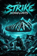 Custom Nike Ja 3 Basketball Shoes | Strike Beyond Limits Teal Black Futuristic Hand‑Painted Men's Sports Sneakers