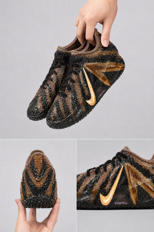Nike Ja 3 Custom Basketball Shoes – Predator Gold Black Design, Dark Warrior Inspired Performance Sneakers