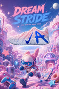 Custom Nike Ja 3 Basketball Shoes | Dream Stride Pink‑Blue Cartoon Themed Hand Painted Men's Sneakers