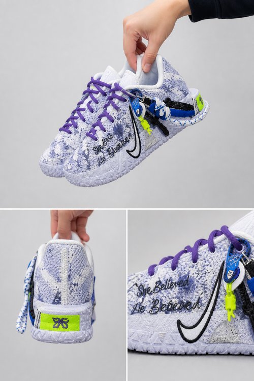 Nike Ja 3 Custom Basketball Shoes – Dreamverse Purple Galaxy Design, Futuristic ZoomX Performance Sneakers