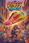 Hand Painted Nike Air Max Sneakers, Custom Street Art Shoes with Graffiti Spray Paint Design