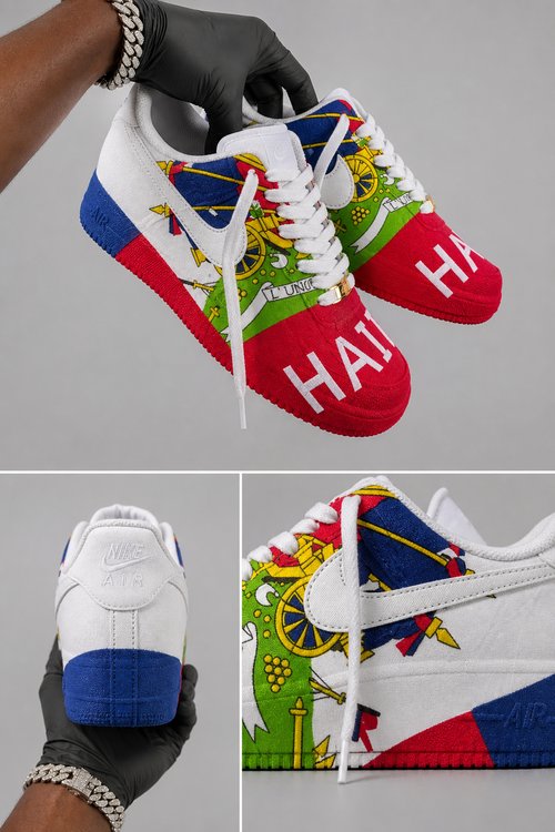 Colorful Low Top Sneakers, Cultural Inspired Streetwear Shoes, Retro Casual Sneakers