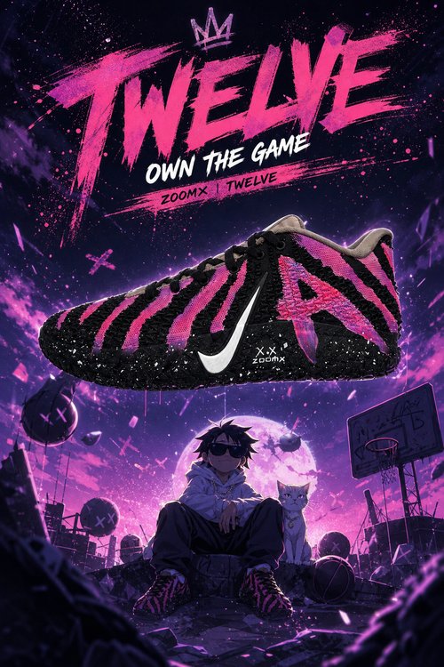 Nike Ja 3 Custom Basketball Shoes Pink Black "Twelve" Inspired Design, Performance Sneakers for Basketball Players