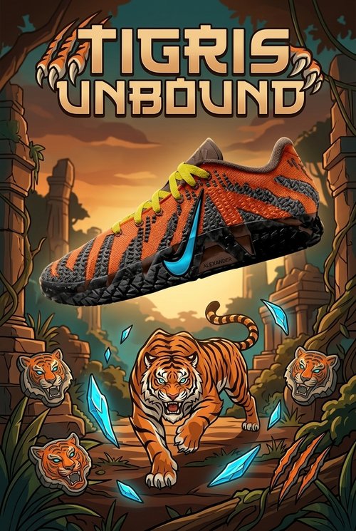 Custom Nike Ja 3 Basketball Shoes, Hand Painted Tiger Design Sneakers with Tigris Unbound Jungle Artwork