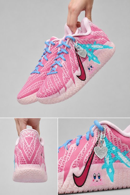 Nike Ja 3 Custom Basketball Shoes Pink Dreamland Design, Anime Inspired Performance Sneakers